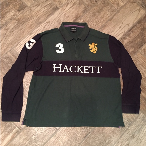 hackett polo long sleeve